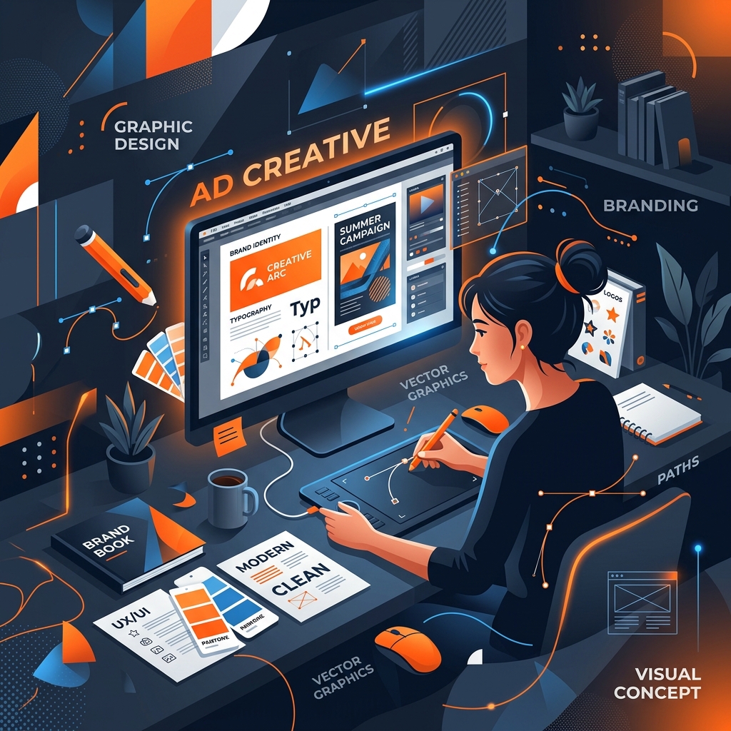 Graphic and Ad Design Illustration