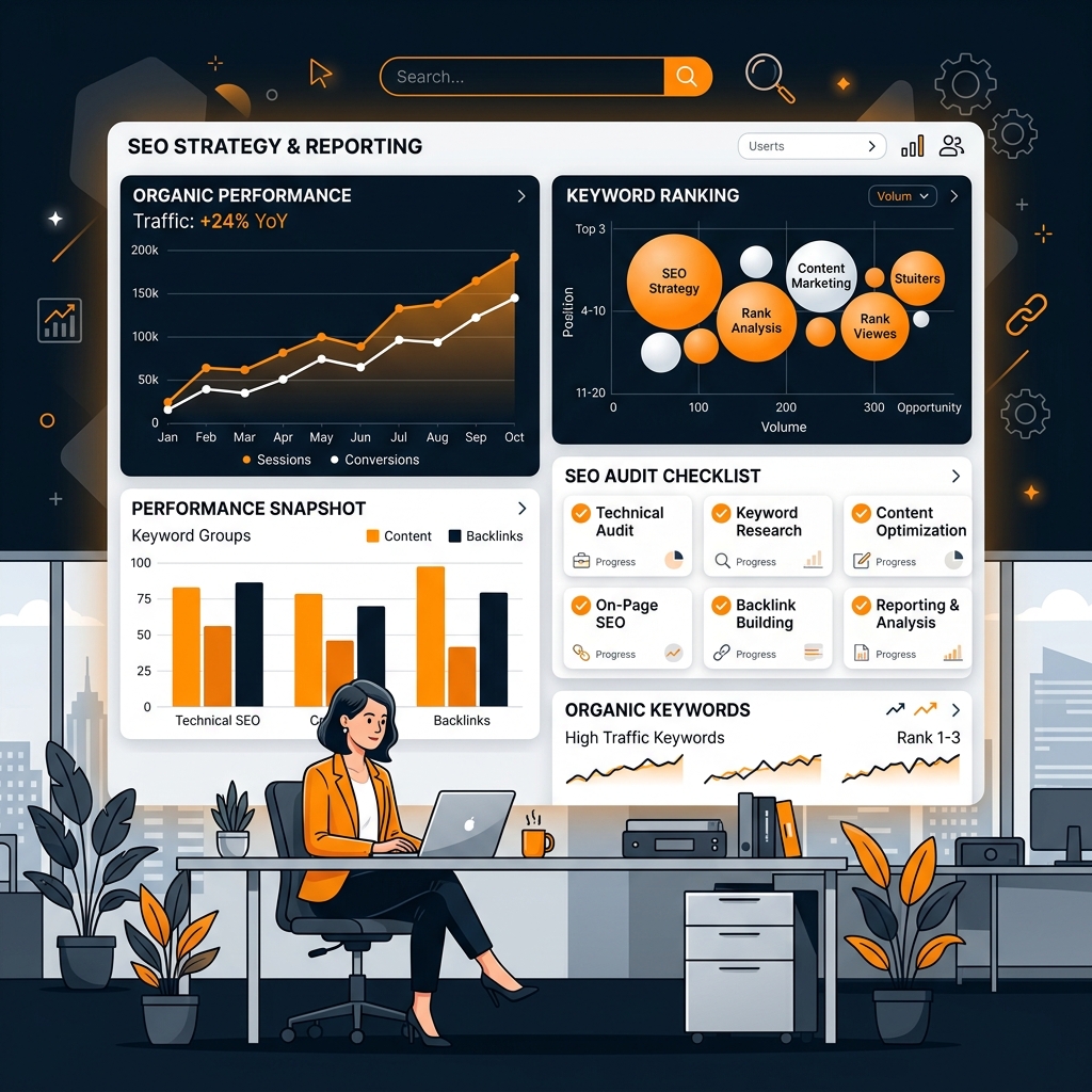Maintenance & Hosting Illustration